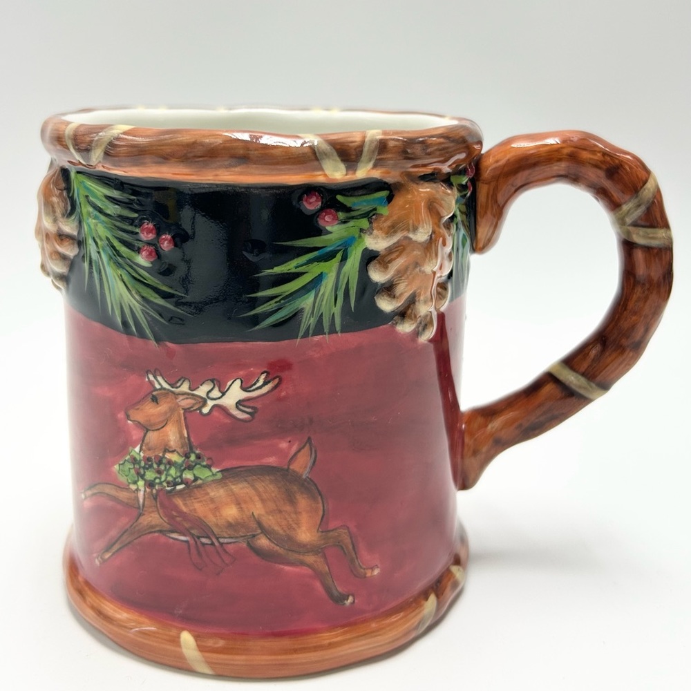 🎄🦌🔴🟢🟤JCPenney Home Collection - Ceramic Mug.